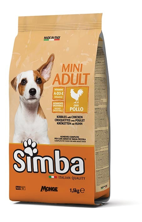 SIMBA CANE CROCCHETTE MINI CON POLLO 1,5 KG.