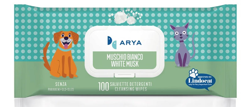 ARYA SALVIETTE DETERGENTI MUSCHIO BIANCO MAXI FORMATO 100 PZ.