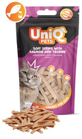 UNIQ PETS CAT SNACKS FILETTI DI SALMONE & TAURINA 50 GR.