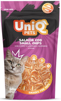 UNIQ PETS CAT SNACKS CIPS SALMONE & MERLUZZO 50 GR.