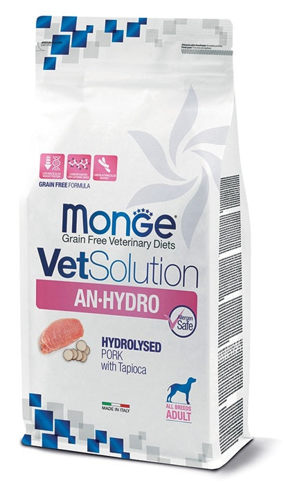 MONGE VETSOLUTION DOG AN-HYDRO 2 KG.