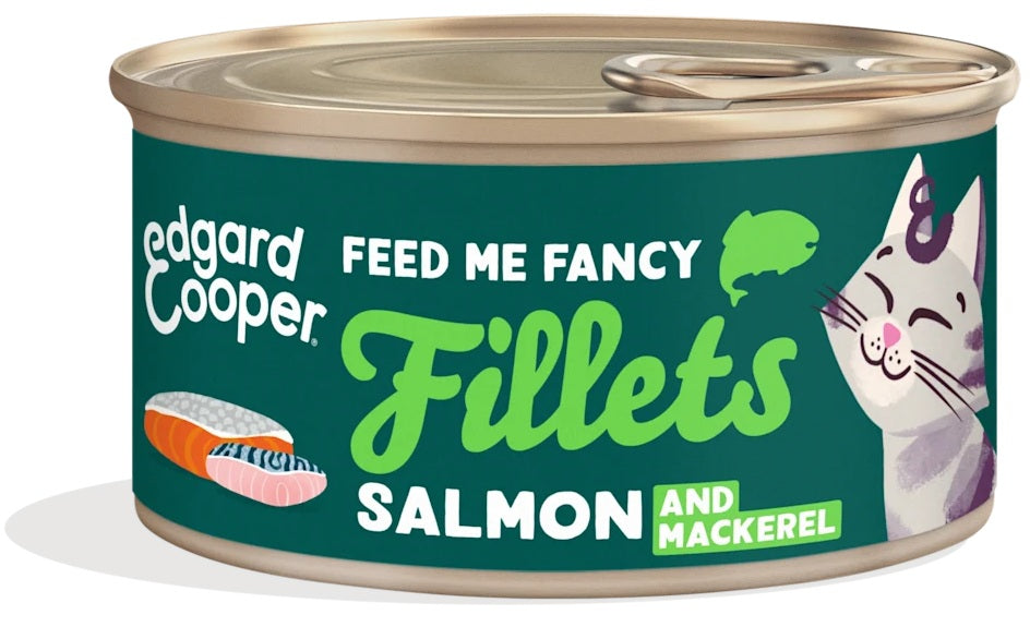 EDGARD&COOPER CAT ADULT FILETTI SALMONE & SGOMBRO 70 GR.