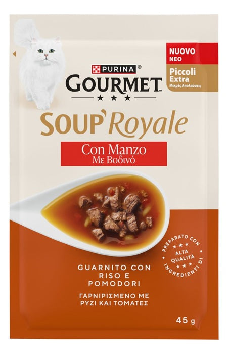GOURMET SOUP ROYAL CON MANZO, RISO & POMODORI 45 GR.