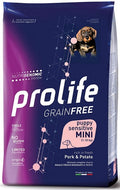PROLIFE DOG PUPPY SENSITIVE GRAIN FREE MINI MAIALE & PATATE 600GR.