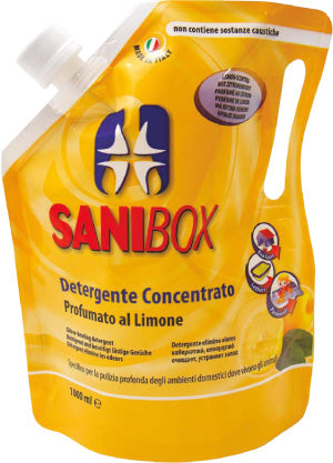 SANIBOX DETERGENTE CONCENTRATO PROFUMATO AL LIMONE 1 LT.