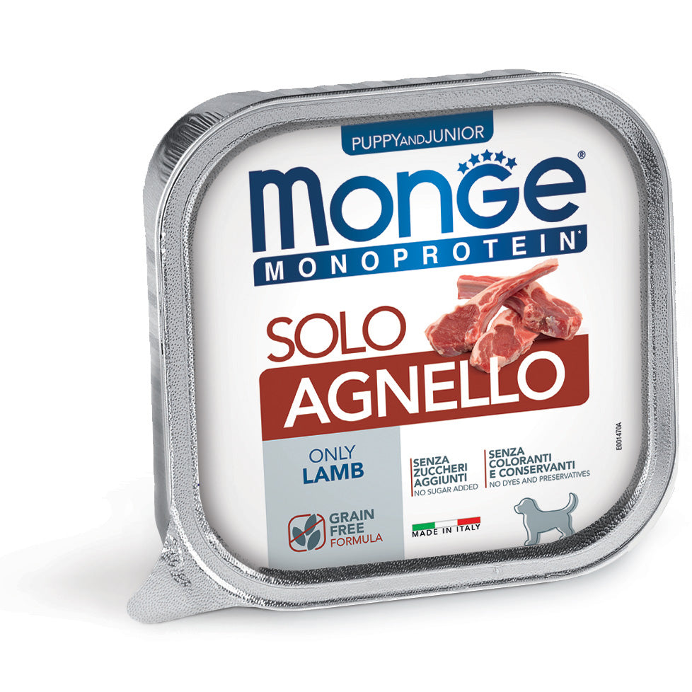 MONGE MONOPROTEICO PUPPY  SOLO AGNELLO 150 GR.
