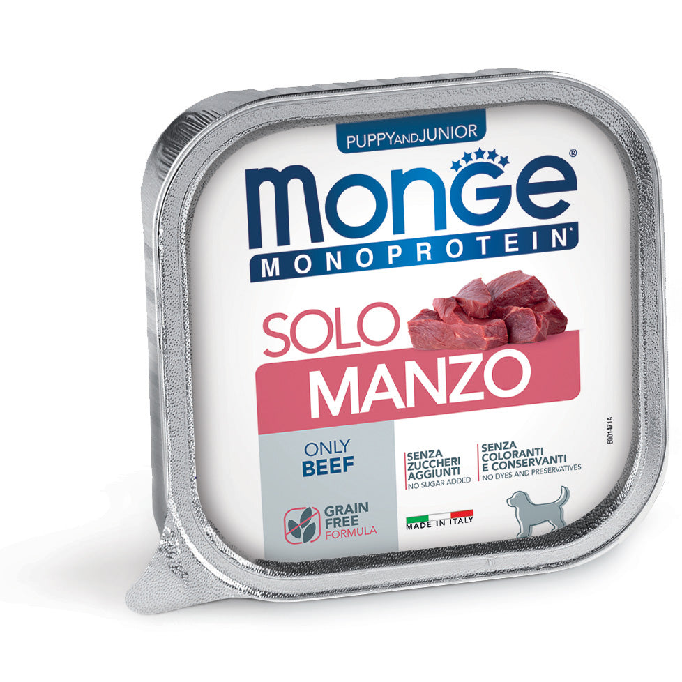 MONGE MONOPROTEICO PUPPY  SOLO MANZO 150 GR.
