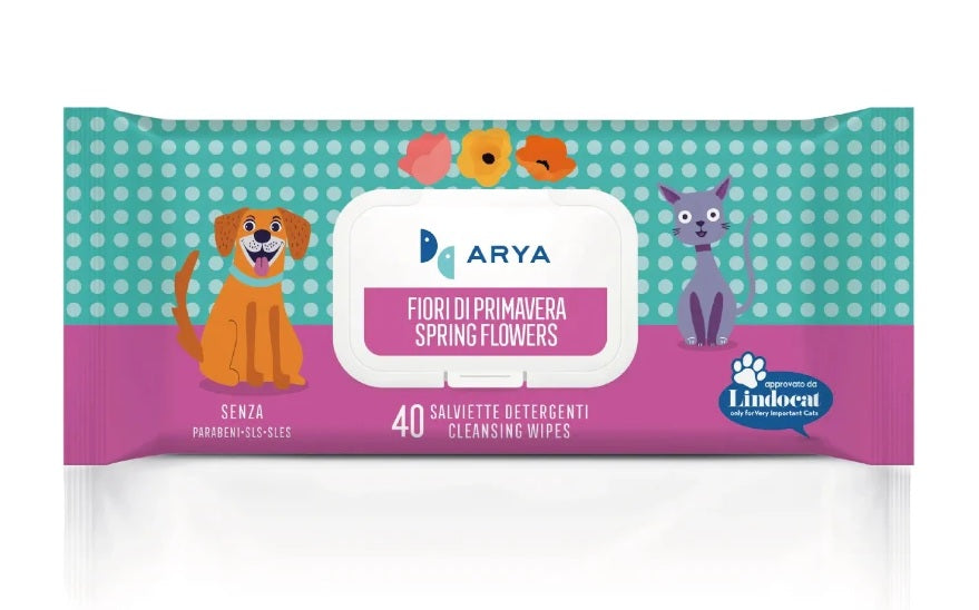 ARYA SALVIETTE DETERGENTI AI FIORI DI PRIMAVERA 40 PZ.