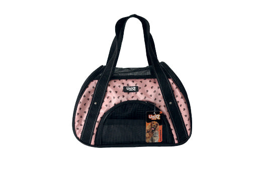 UNIQ PETS BORSA TRASPORTINO FURRY HEART 40 X 23 X 27 CM. ROSA