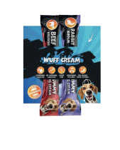 UNIQ PETS DOG SNACKS WUFFCREAM 2 IN 1 CONIGLIO E MANZO CONFEZIONE 2 BUSTINE DA 15 GR.