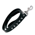 GLORIA GUINZAGLIO PELLE 1 FILA DI SPUNTONI 105CM*15MM NERO