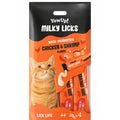 YOWUP! MILKY LICKS POLLO E GAMBERI PER GATTI 4 X 15 G