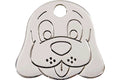 REDDINGO MEDAGLIETTA CON INCISIONE MOD: DOG FACE