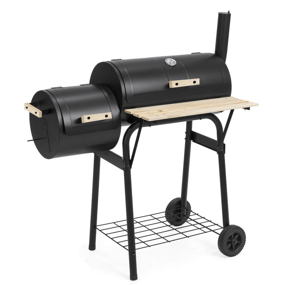 Barbecue a carbone e affumicatore 2 in 1