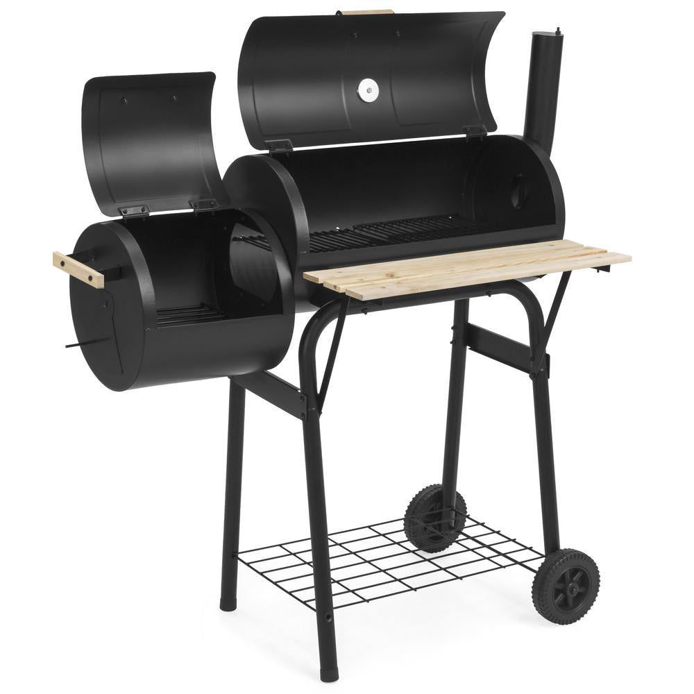 Barbecue a carbone e affumicatore 2 in 1