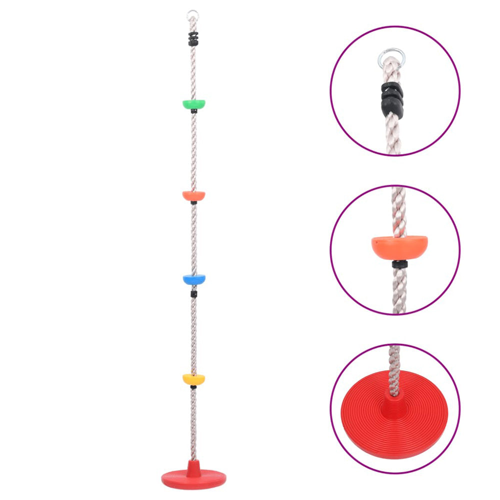 Corda da arrampicata e altalena 2 in 1 per bambini