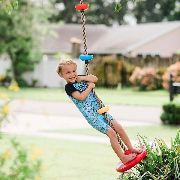 Corda da arrampicata e altalena 2 in 1 per bambini