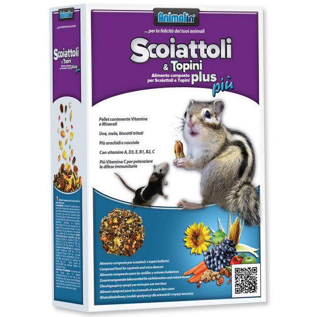 ANIMAL IN MIX SCOIATTOLI E TOPINI PLUS PIU' 800 GR.