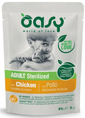 OASY CAT BOCCONCINI IN SALSA ADULT STERILIZED POLLO 85 GR.