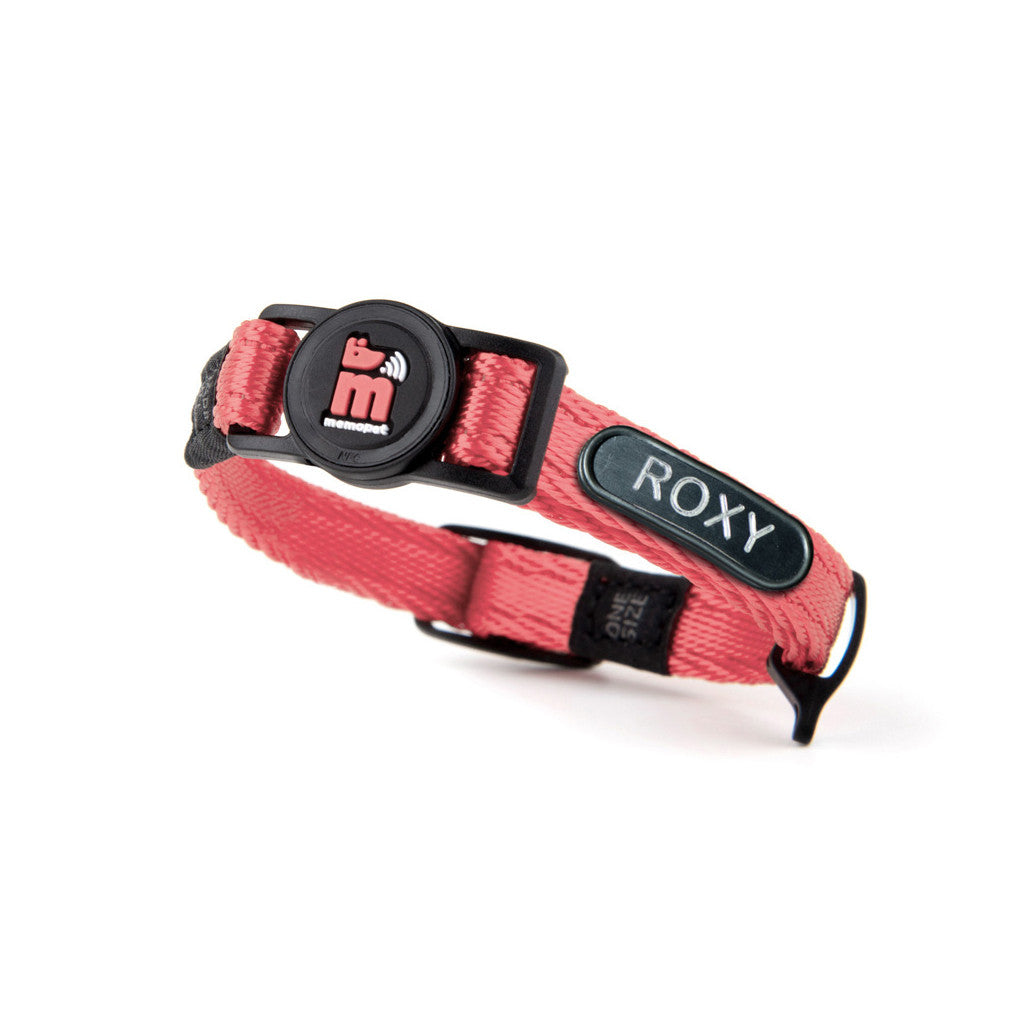Collare per Gatto memopet® ID Personalizzabile Rosa(21-28cm)