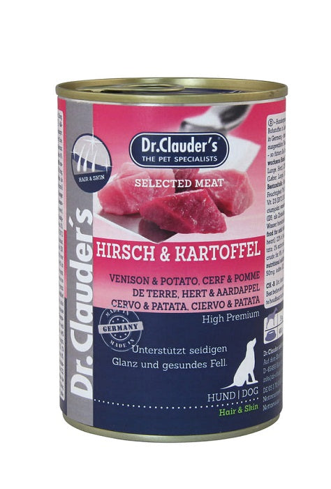 DR.CLAUDER'S DOG SELECTED MEAT CERVO & PATATE 800 GR.