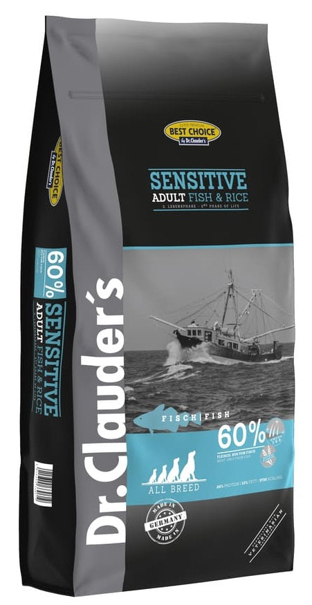 DR.CLAUDER'S DOG SENSITIVE ADULT PESCE & RISO 4 KG.