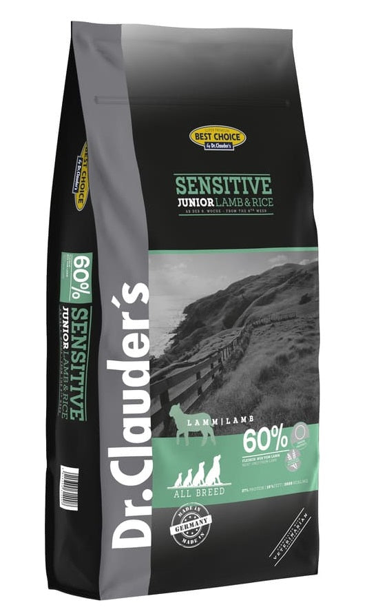 DR.CLAUDER'S DOG SENSITIVE JUNIOR AGNELLO & RISO 4 KG.