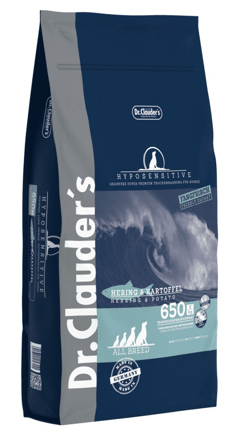 DR.CLAUDER'S DOG HYPOSENSITIVE ADULT ARINGA & PATATE 11,5 KG.