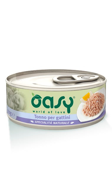 OASY CAT SPECIALITA' NATURALE TONNO PER GATTINI 70 GR.