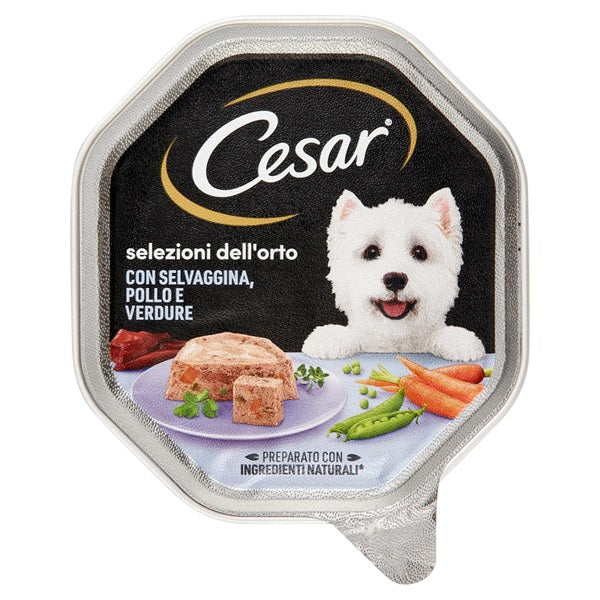 CESAR SELEZIONE DELL'ORTO SELVAGGINA, POLLO & VERDURE 150 GR.