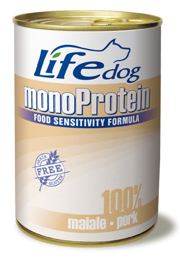 LIFE DOG MONOPROTEIN 100% MAIALE 400 GR.