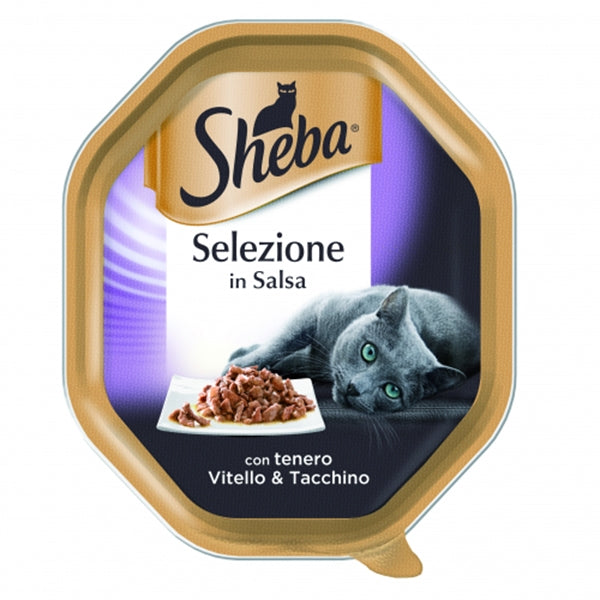 SHEBA SELEZIONE IN SALSA VITELLO & TACCHINO 85 GR.