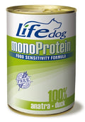 LIFE DOG MONOPROTEIN 100% ANATRA 400 GR.