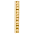 Rangements pour CD et DVD, étagère colonne de rangement, meuble de rangement bois naturel-0