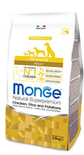 MONGE SPECIALITY LINE ADULT ALL BREEDS POLLO RISO & PATATE 2,5 KG.