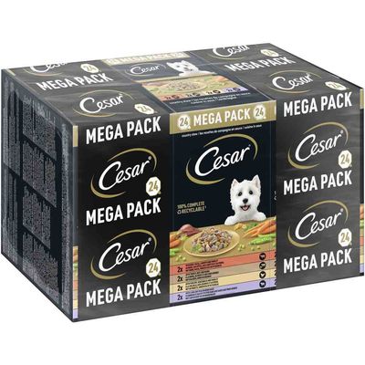 CESAR RICETTE CLASSICHE MEGAPACK – 24 VASCHETTE DA 150G