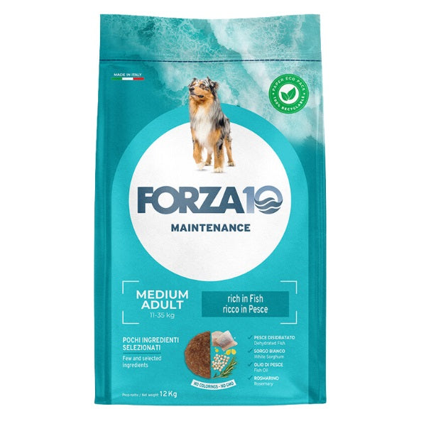 FORZA 10 ADULT MEDIUM PESCE 12 KG.