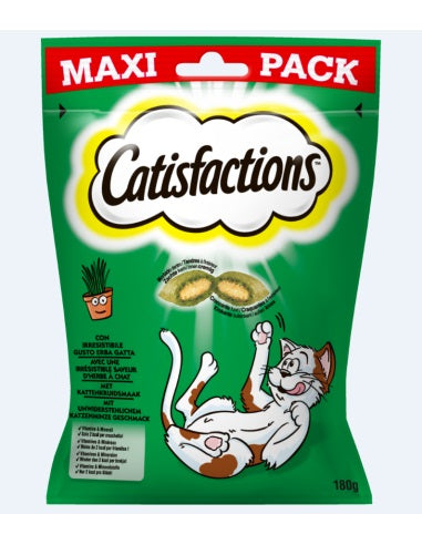 CATISFACTION SNACK ERBA GATTA MAXI PACK 180 GR.