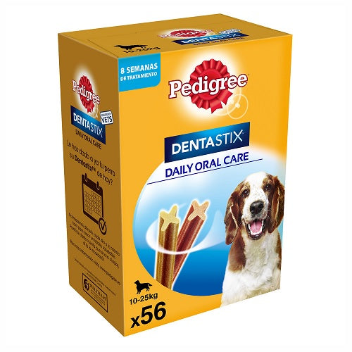 PEDIGREE DENTASTIX TG. M (10-25 KG.) MULTIPACK 56 PZ.