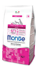 MONGE DAILY LINE EXTRA SMALL ADULT RICCO DI POLLO 3 KG.