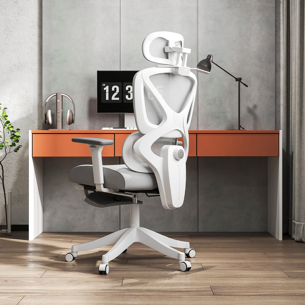 Fauteuil de bureau fauteuil de bureau, hauteur réglable, dossier inclinable, appui-tête rotatif, 71x70x129cm, noir-9