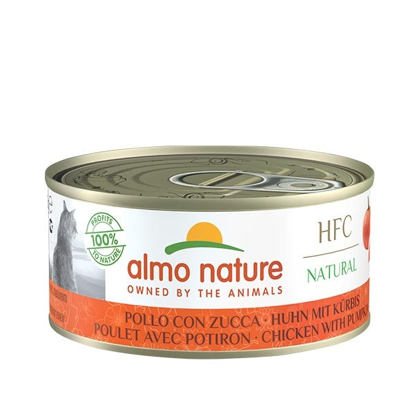 ALMO NATURE CAT HFC NATURAL POLLO & ZUCCA 150 GR.