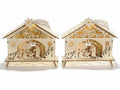 CAPANNA PRESEPE IN LEGNO CON LUCE