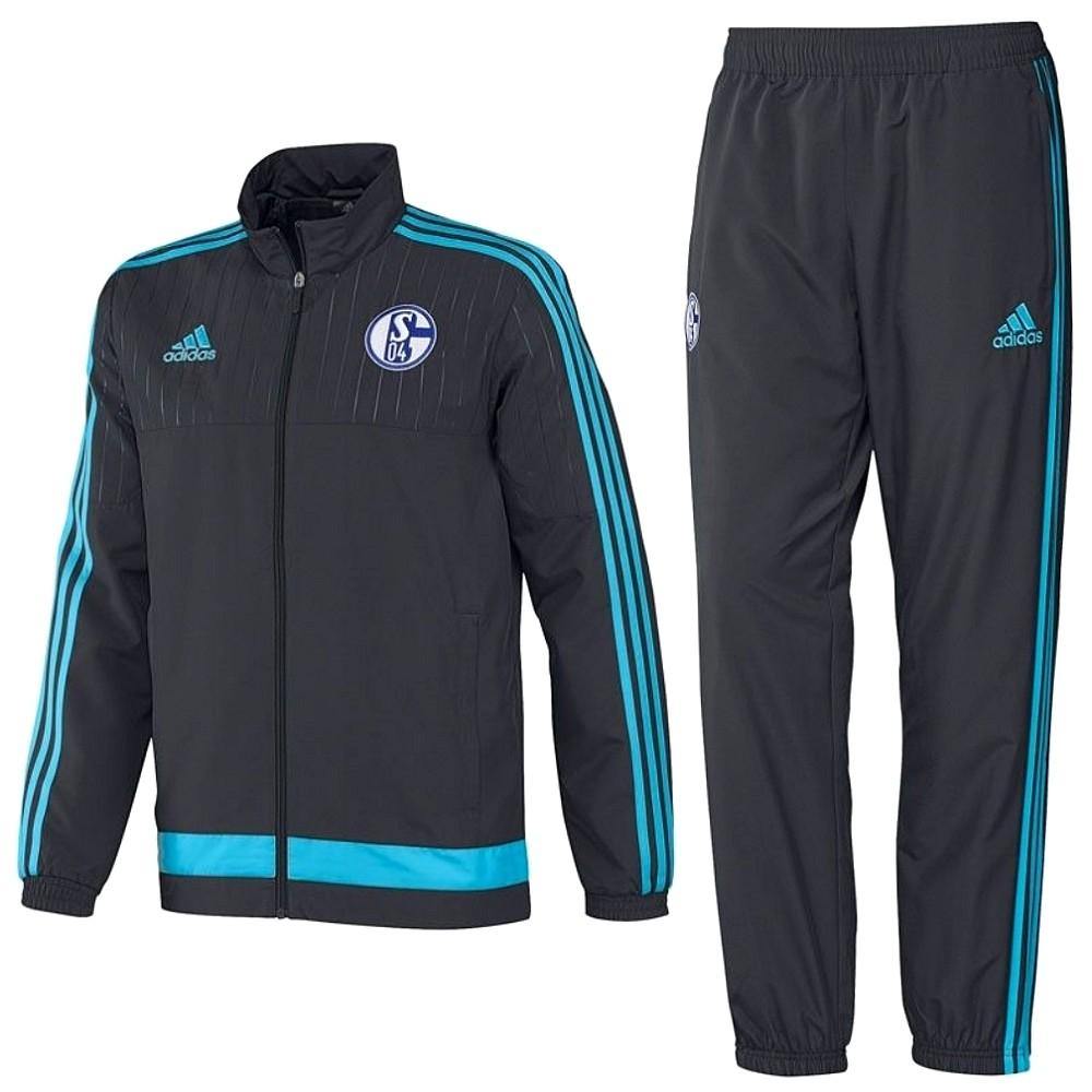 Fc Schalke 04 Presentation Soccer Tracksuit 2015/16 - Adidas-0