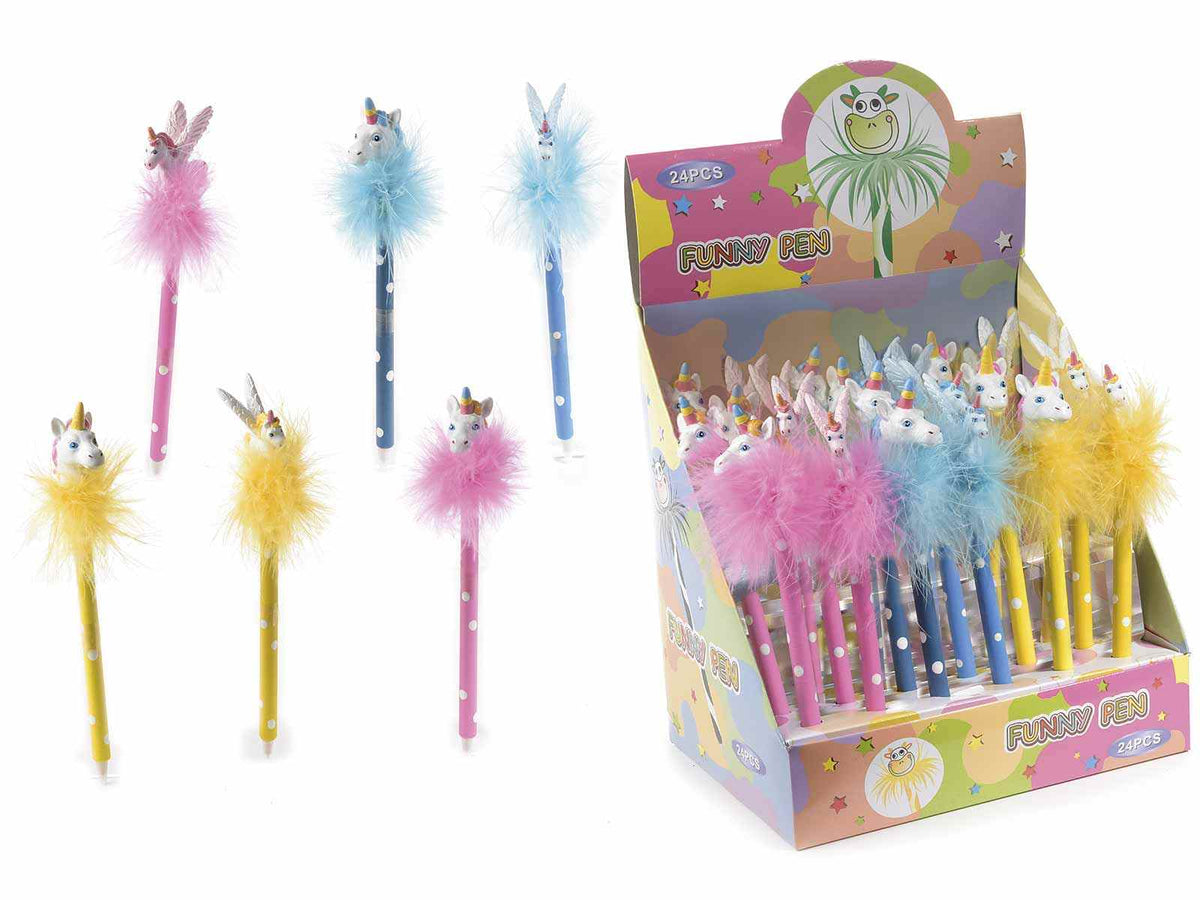 PENNA CON UNICORNO DECORATIVO