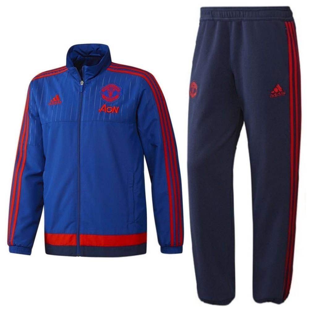 Manchester United Presentation Soccer Tracksuit 2015/16 - Adidas-0
