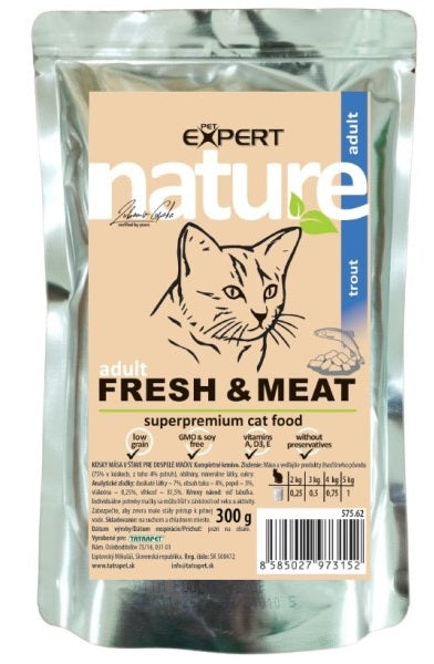 PET EXPERT NATURE CAT ADULT TROTA 300 GR.