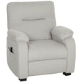 Fauteuil relax électrique fauteuil inclinable port USB repose-pieds poches latérales télécommande 96x90x103cm crème-0