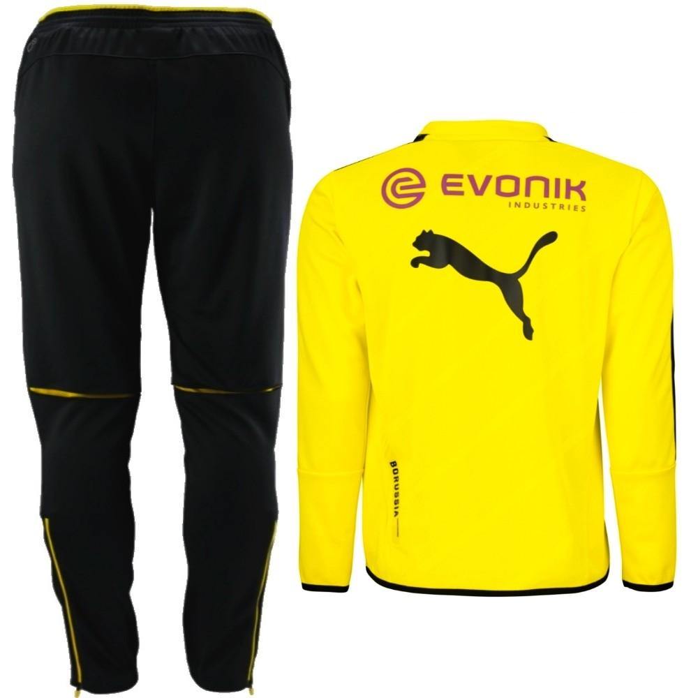 Borussia Dortmund Training Sweat tracksuit 2015/16 yellow - Puma-1