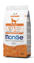 MONGE SUPERPREMIUM CAT STERILIZED ANATRA 1,5 KG.
